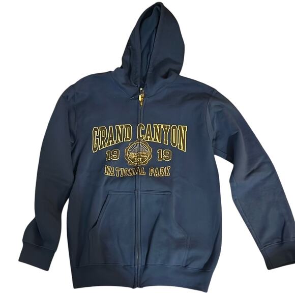 Gildan Other - Royal Blue Authentic Grand Canyon zip hooded sweatshirt.